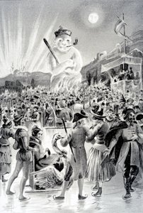 布达佩斯，插图从雪人乔治沙，1887年 作者 法语学校