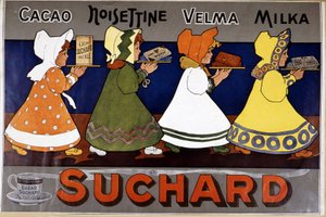 Cacao Suchard - 广告标签 作者 法语学校