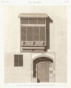 开罗：易卜拉欣·基赫德·埃森纳里（Ibrahim Kikheyd el Sennary）房屋的立面图 作者 法语学校