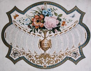 1839年日历，Godefroy Engelmann（1788-1839）约1838年雕刻（彩色平印）。 作者 法语学校