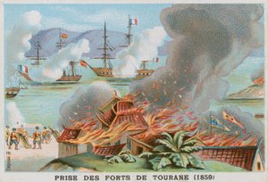 夺取了Tourane堡垒，1859年 作者 法语学校