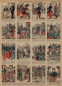 Career of French general Alfred Chanzy (coloured engraving) 作者 法语学校