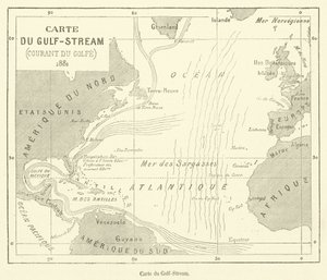Carte du Gulf-Stream（雕刻） 作者 法语学校