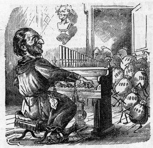 德国作曲家理查德-瓦格纳（1813-1883）的漫画作品 作者 法语学校