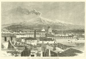 Catane (engraving) 作者 法语学校