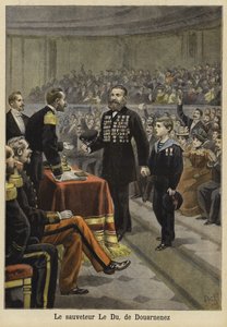 仪式纪念1897年布列塔尼Douarnenez的救援人员Le Du先生 作者 法语学校