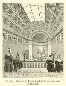 皇家宫殿，1827年，前Tribunat大厅 作者 法语学校