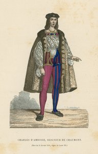 Charles II dAmboise，肖蒙勋爵 作者 法语学校