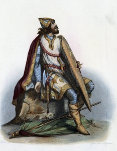 Charles Martel (688-741) Duke of Australia- in “” Le Plutarque francais””, by Mennechet, Paris 作者 法语学校