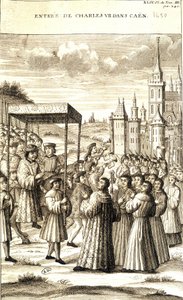 查理七世于 1450 年进入卡昂。 作者 法语学校