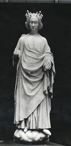 查理六世（1368-1422）法国国王，来自普瓦捷的司法宫，原始于14世纪晚期（石膏演员） 作者 法语学校