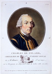 查尔斯·德·弗拉德（Charles de Folard），出自1787-92年出版的伟大男性肖像，杰出女性和令人难忘的法国主题 作者 法语学校