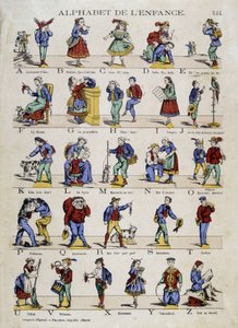 童年的字母表。埃皮纳尔的图像，SD。19世纪。 作者 法语学校