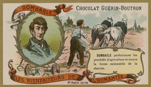 Guerin-Boutron巧克力贸易卡，Christophe Mathieu de Dombasle 作者 法语学校