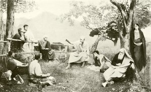 西可罗在Tusculum（凹版印刷） 作者 法语学校