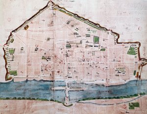 法国奥尔良的城市地图 作者 法语学校