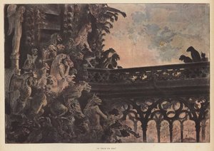 City on Fire (colour litho) 作者 法语学校