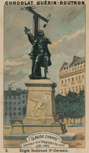 Claude Chappe，Aerienne Telegraphine的发明者，1763-1805，Erigee Boulevard St-Germain 作者 法语学校