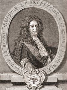 克劳德勒布朗克，1669年1728年。古代政权的法国王室官员和两次战争国务卿。来自Les Heures Libres出版于1908年。 作者 法语学校