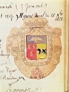 Charles Maurice de Talleyrand-Perigord（1754-1838）贝内文托王子的徽章 作者 法语学校