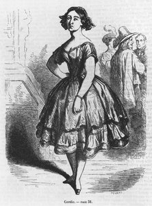 Coralie，来自Honore de Balzac的&39;Lost Illusions&39;插图 作者 法语学校