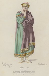 Corneille, Heraclius, Act I, Sc I（彩色雕刻） 作者 法语学校