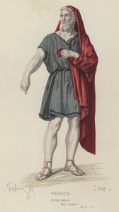 Corneille, Horace, Act III, Sc VI（彩色雕刻） 作者 法语学校