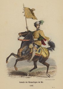 1592年Chevau-Legers du Roi的Cornette 作者 法语学校