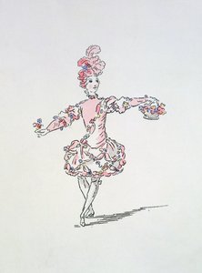 年轻埃及人的服装设计作为Les Fetes de LHymen的春天（手工彩色雕刻） 作者 法语学校