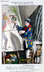 Dugazon扮演MonsieurFougère在L&39;Intrigue Epistolaire中扮演的角色，来自Petite Galerie Dramatique，于1796年出版 作者 法语学校