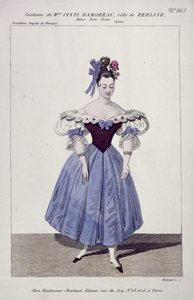 Zerlina女士在Don Giovanni扮演的角色Cinti Damoreau的服装，由Maleuvre雕刻，由Hautecoeur-Martinet印制 作者 法语学校