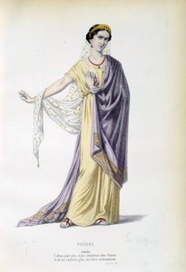 让-拉辛（1639-1699）的同名作品中的菲德尔的服装 19世纪巴黎，法国喜剧 作者 法语学校