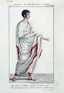 喜剧演员弗朗索瓦·约瑟夫 (Francois Joseph) Talma（1763-1826 年）在 Pierre Corneille 的悲剧“Cinna ou la Clemence d