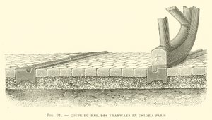 Coupe de Rail des Tramways en Usage a Paris (engraving) 作者 法语学校