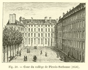 普拉西斯 - 索邦大学法院，1656年 作者 法语学校