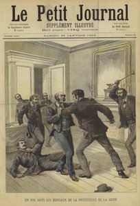 Le Petit Journal的封面，1892年1月30日 作者 法语学校