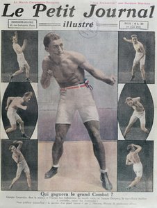 Le Petit Journal的封面，介绍Carpentier和Dempsey之间的战斗，1921年