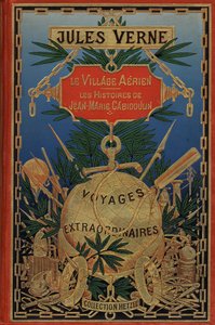 儒勒-凡尔纳 1901 年作品《空中村落》封面（印刷品） 作者 法语学校
