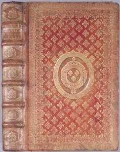 Tacitus（55-120）的作品封面与路易十四（1638-1715）（压花皮革）的徽章 作者 法语学校