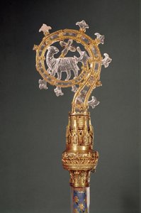 Lys Abbess of the Lys，13-15世纪（金和水晶）