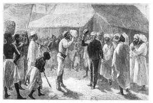 大卫·利文斯通（1813-73）来自亨利·莫顿·斯坦利爵士（1841-1904）的“如何找到利文斯通” 作者 French School