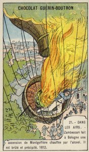 Death of Francesco Zambeccari in a ballooning accident, Bologna 作者 法语学校