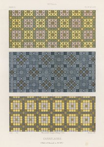 15世纪法国的装饰瓷砖 作者 法语学校