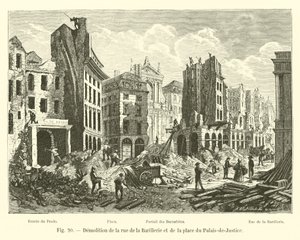 拆除Rue de la Barillerie和Place du Palais-de-Justice 作者 法语学校