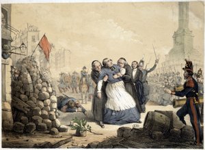 巴黎大主教丹尼斯-阿弗尔，殉道者（1848年6月25日 作者 法语学校