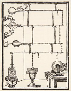 在极少数情况下下降电子，1753年，由Boris Mestchersky复制（d.1957）国家法兰西，科学，第一和第二卷的历史插图，Gabriel Hanotaux（1853-1944），1924年（Lith 作者 法语学校