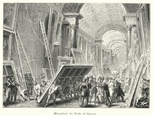 Devastation du Musee du Louvre (engraving) 作者 法语学校