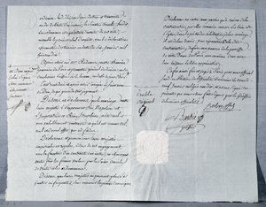1810年1月9日拿破仑波拿巴（1769-1821）和约瑟芬皇后（1763-1814）的离婚声明 作者 法语学校