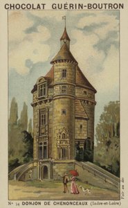 Indre-et-Loire的Chenonceaux的Donjon 作者 法语学校