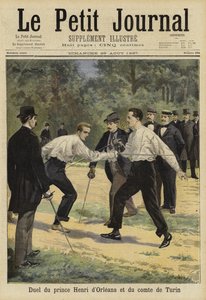 1897年，奥尔良亨利王子与都灵伯爵，法国沃克斯顿之间的对决 作者 法语学校